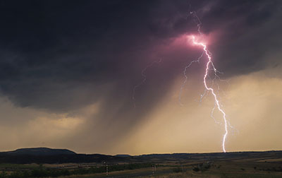 lightning in farm field crop insurance